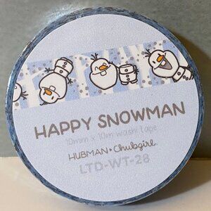 Hubman And Chubgirl Happy Snowman Frozen Olaf Washi Tape